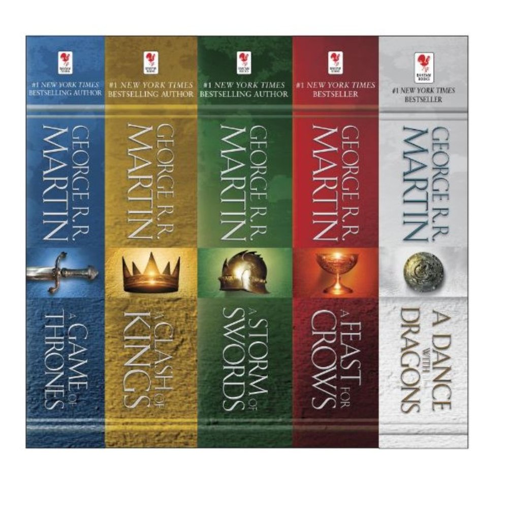 George R.R. Martin A Game of Thrones 5 Book Paperback Set (Books)